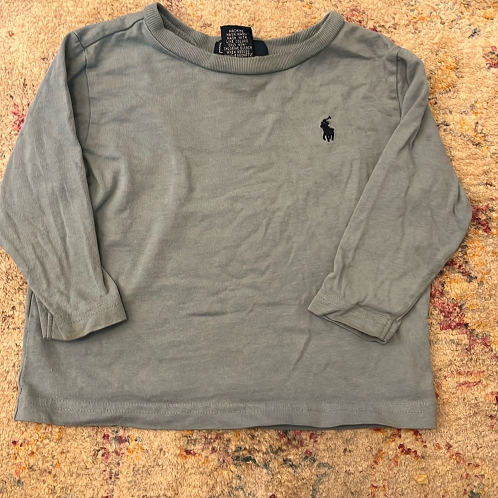 Polo long sleeve blue 12 month